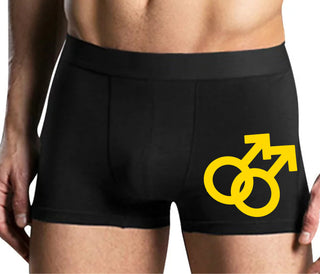 Gay Sign - Mens Black Boxer Brief