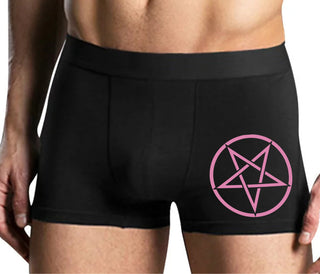 Inverted Pentagram - Mens Black Boxer Brief