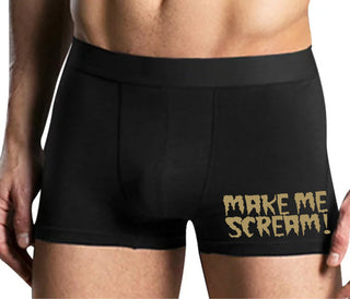 Make Me Scream - Mens Black Boxer Brief