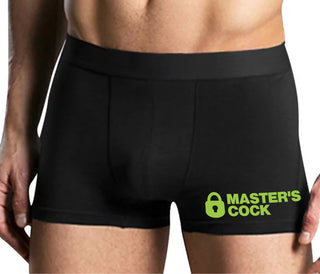 Master's Cock - Mens Black Boxer Brief
