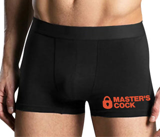 Master's Cock - Mens Black Boxer Brief