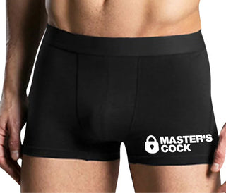 Master's Cock - Mens Black Boxer Brief