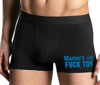 Master's Little Fuck Toy - Mens Black Boxer Brief