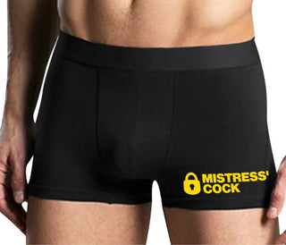 Mistress Owned Cock - Mens Black Boxer Brief