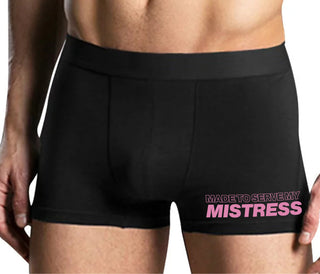 Made To Serve My Mistress - Mens Black Boxer Brief