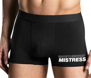 Made To Serve My Mistress - Mens Black Boxer Brief