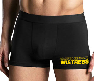 Made To Serve My Mistress - Mens Black Boxer Brief