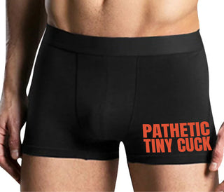 Pathetic Tiny Cuck - Mens Black Boxer Brief