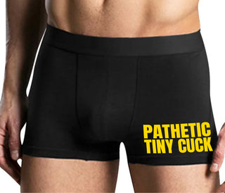 Pathetic Tiny Cuck - Mens Black Boxer Brief