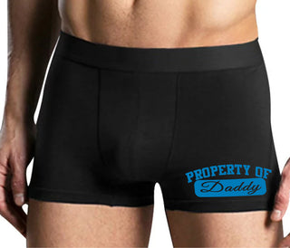 Property Of Daddy - Athletic Look - Mens Black Boxer Brief