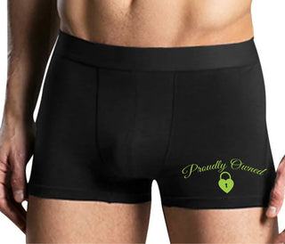 Proudly Owned - Mens Black Boxer Brief
