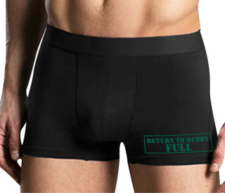 Return to Hubby Full - Mens Black Boxer Brief