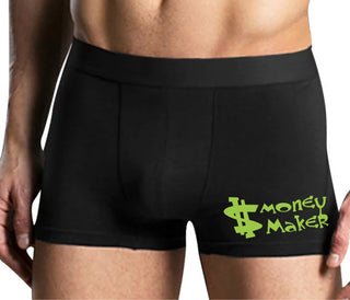 Money Maker - Mens Black Boxer Brief