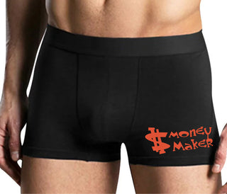 Money Maker - Mens Black Boxer Brief