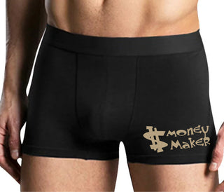 Money Maker - Mens Black Boxer Brief