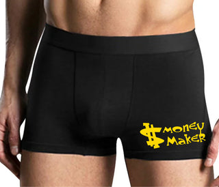 Money Maker - Mens Black Boxer Brief