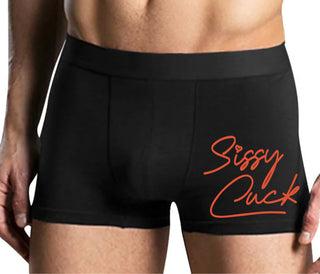 Sissy Cuck - Mens Black Boxer Brief