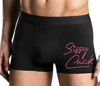 Sissy Cuck - Mens Black Boxer Brief
