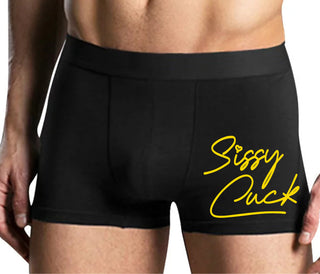 Sissy Cuck - Mens Black Boxer Brief