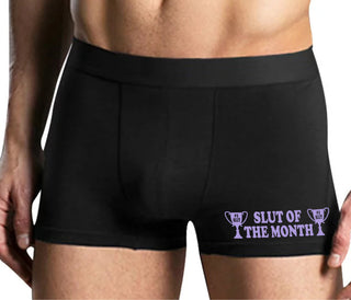 Slut Of The Month - Mens Black Boxer Brief