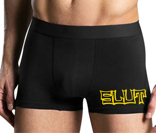 Slut - Mens Black Boxer Brief