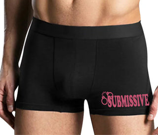 Submissive - Cuff Logo - Mens Black Boxer Brief