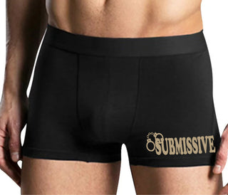 Submissive - Cuff Logo - Mens Black Boxer Brief