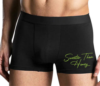 Sweeter Than Honey - Mens Black Boxer Brief