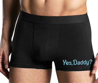 Yes Daddy ? - Mens Black Boxer Brief