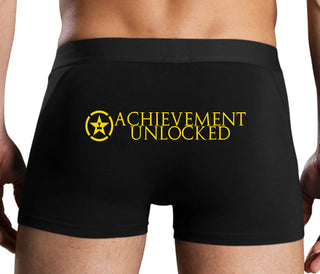 Achievement Unlocked - Black Boxer Brief