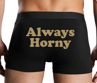 Always Horny - Black Boxer Brief