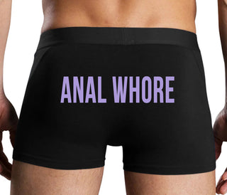 Anal Whore - Black Boxer Brief