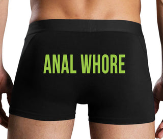 Anal Whore - Black Boxer Brief