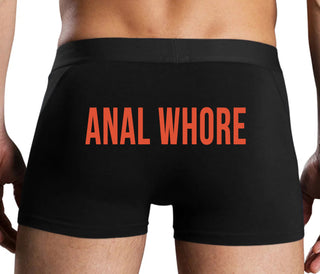 Anal Whore - Black Boxer Brief