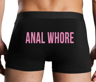 Anal Whore - Black Boxer Brief