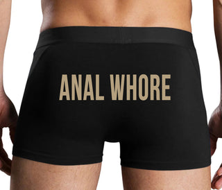 Anal Whore - Black Boxer Brief