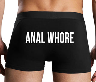 Anal Whore - Black Boxer Brief