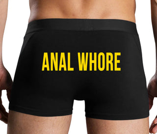Anal Whore - Black Boxer Brief