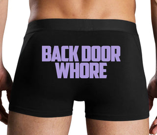 Back Door Whore - Black Boxer Brief