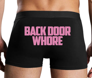 Back Door Whore - Black Boxer Brief