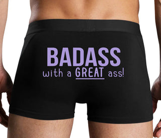 BadAss With a Great Ass - Black Boxer Brief