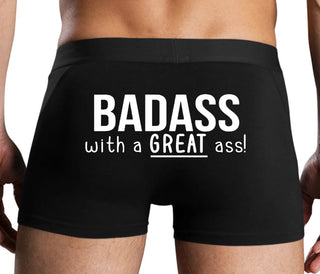 BadAss With a Great Ass - Black Boxer Brief