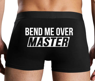 Bend Me Over Master - Black Boxer Brief