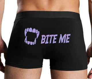 Bite Me - Black Boxer Brief