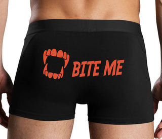 Bite Me - Black Boxer Brief