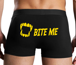 Bite Me - Black Boxer Brief