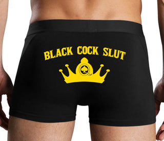 Black Cock Slut - Jack of Spades - Black Boxer Brief
