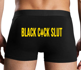 Black Cock Slut - Jack of Spades - Black Boxer Brief