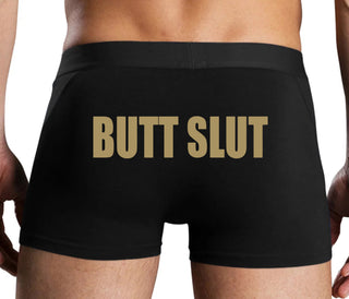 Butt Slut - Black Boxer Brief