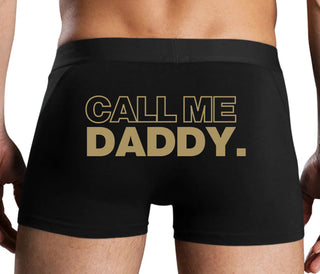 Call Me Daddy - Black Boxer Brief
